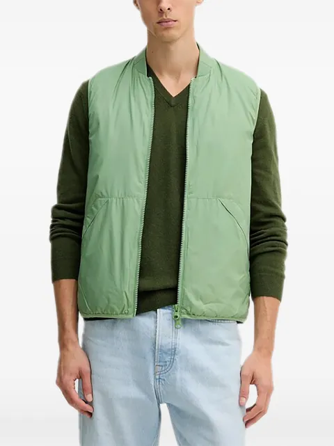 Benetton zip pocket gilet Green 2NBPUJ00Q