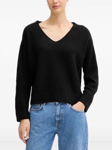 Benetton v-neck knitwear Black 126WD402Z