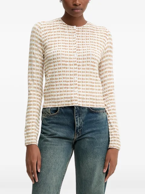 Benetton buttoned sweater White 12F3D5028
