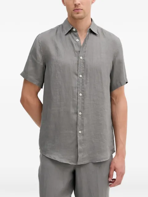 Benetton buttoned short-sleeve shirt Grey 5BKU5QJH8