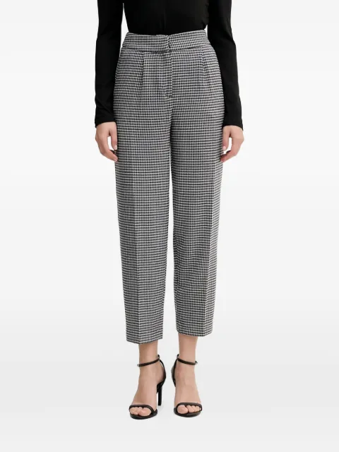 Benetton houndstooth pleated trousers Grey 44BWDF0AE