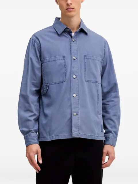 Benetton patch-pocket shirt Blue 5QHDUQ060