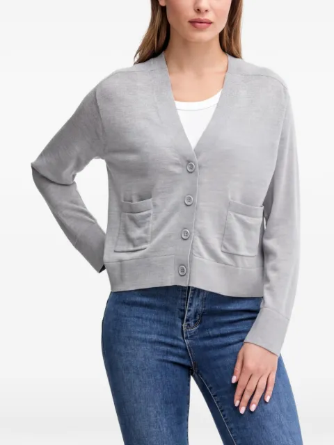 Benetton button-up patch-pocket cardigan Grey 11AHD604R