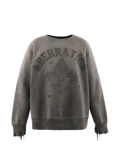 SAINT MXXXXXX distressed graphic sweater Grey SMMK80000054