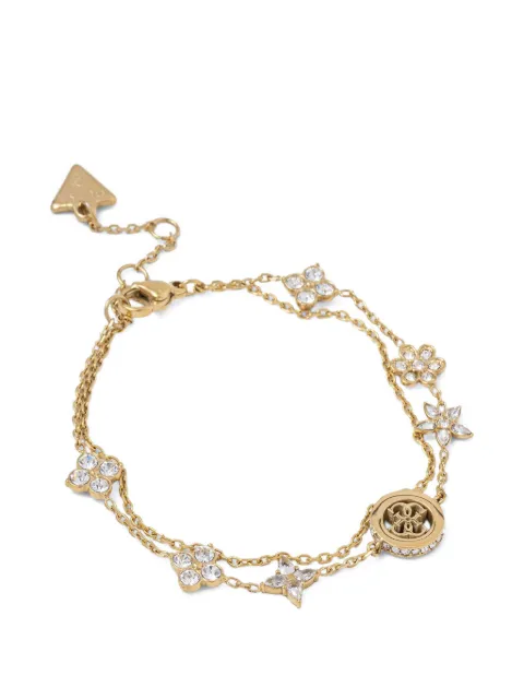 GUESS USA crystal-embellished flower bracelet Gold JUBB06029JW