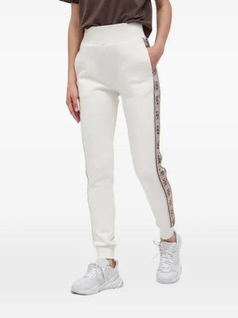 GUESS USA pattern-trim track pants White V2YB15KB3P2