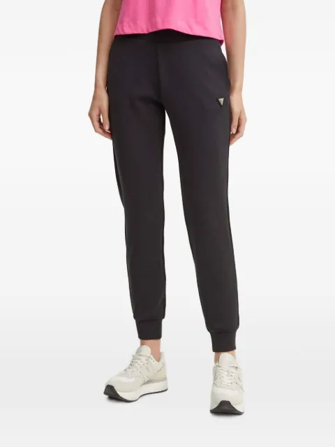 GUESS USA logo-plaque track pants Black V4YB08KCAY2