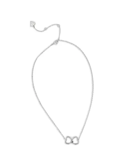 GUESS USA interlocking heart necklace Silver JUBN04616JW
