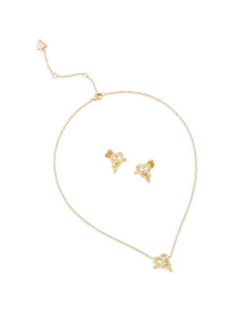 GUESS USA Love Bites necklace and earrings set Gold JUBS06010JW