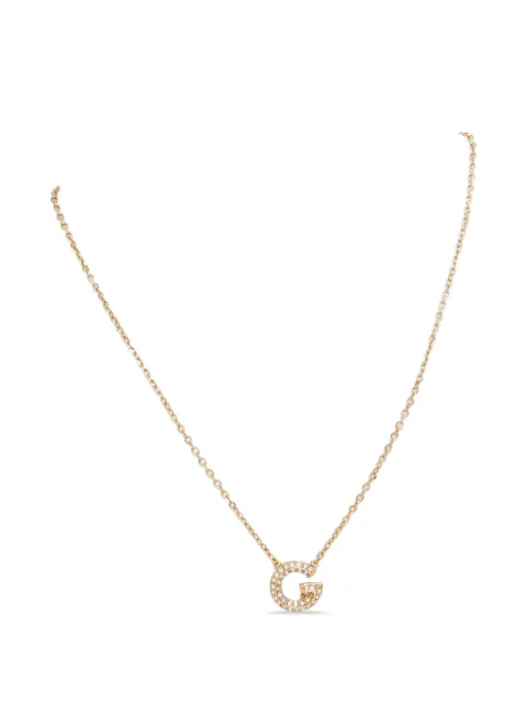 GUESS USA crystal-embellished G-logo necklace Gold JUBN05441JW