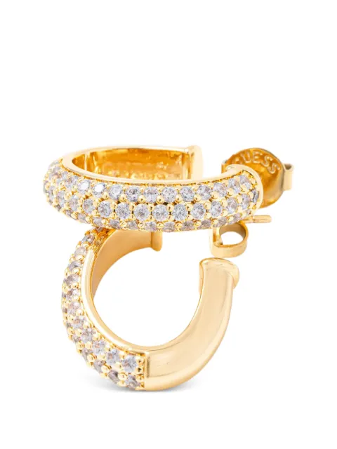 GUESS USA Essenza embellished hoop earrings Gold JUBE06020JW