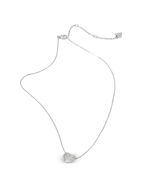 GUESS USA embellished pendant necklace Silver JUBN04501JW