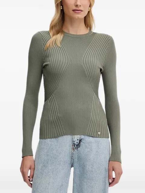 GUESS USA Hanna ribbed sweater Green W5YR08Z0040