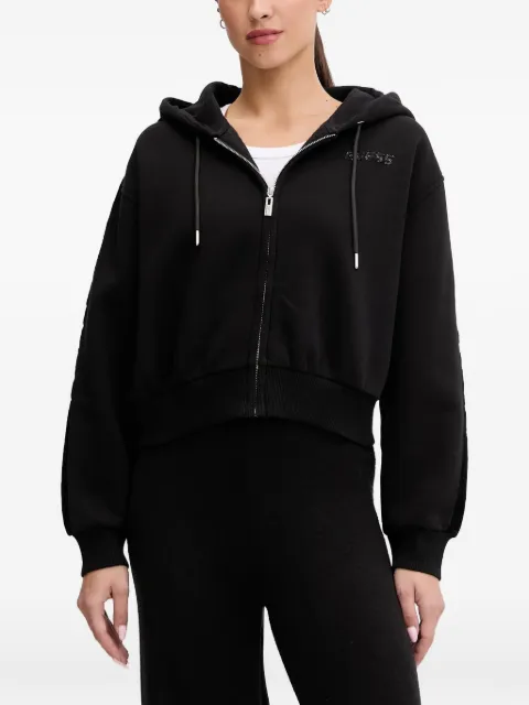 GUESS USA zip-up hoodie Black V5BQ11KB681
