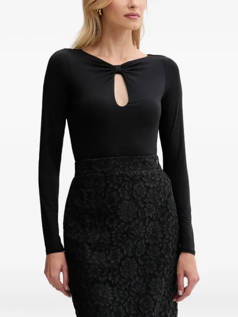 GUESS USA Joey knotted top Black W5YP33KACM2