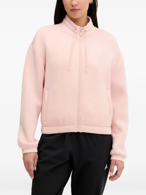 GUESS USA rhinestone-embellished zip-up sweatshirt Pink V4BQ14K7UW2