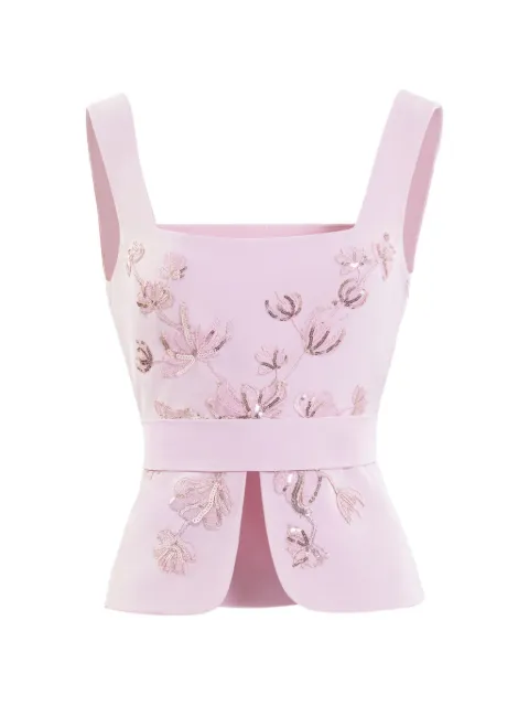 Saiid Kobeisy embroidered top Pink RTDWSS26TP002