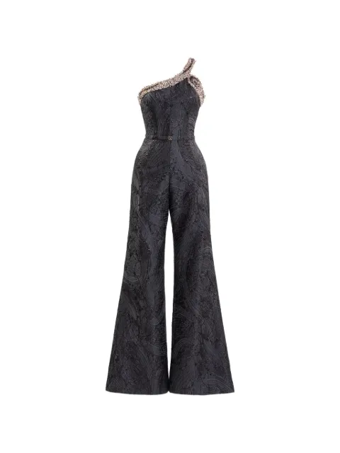Saiid Kobeisy embellished neckline jumpsuit Black RTCKSS26JL025