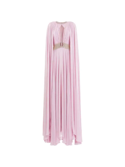 Saiid Kobeisy crystal-embellished draped dress Pink RTCKSS26LD042
