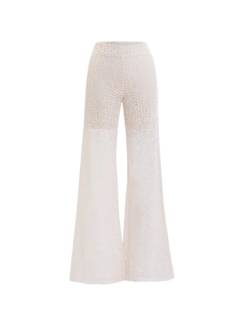 Saiid Kobeisy knitted trousers Neutrals RTDWSS26PA011