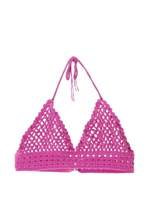 Saiid Kobeisy crochet tailored top Pink RTDWSS26BA012