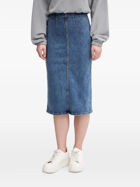 Benetton denim midi skirt Blue 4ORHD004O