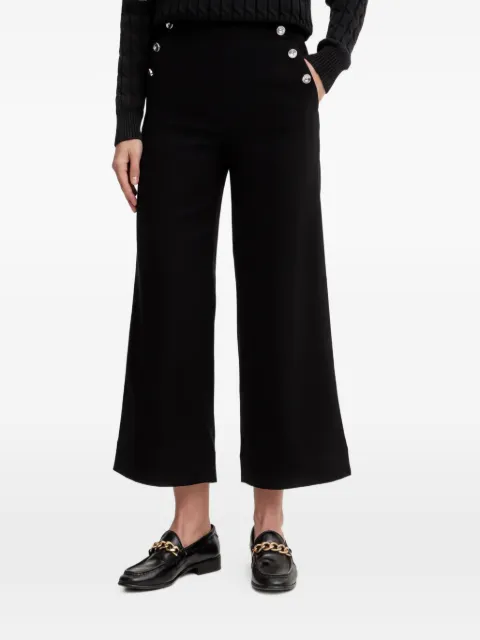 Benetton button-detail trousers Black 44T0DF0B3