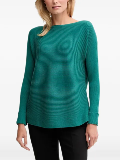 Benetton ribbed boat-neck sweater Green 1Y6SD10CH