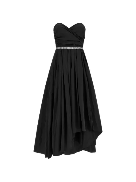 PINKO off-the-shoulder sweetheart asymmetric dress Black 106254A327