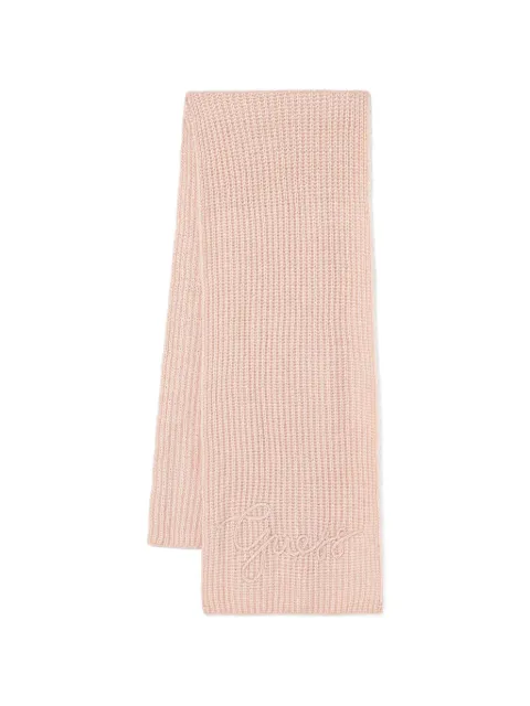 GUESS USA embroidered ribbed scarf Pink W5BZ19Z3580
