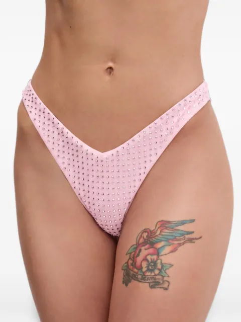 GUESS USA rhinestone-embellished bikini bottoms Pink E4GO07KC5Z0
