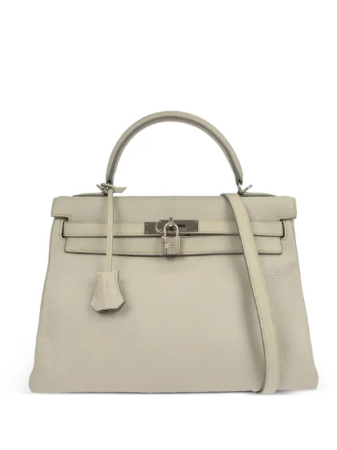 Hermès Pre-Owned 2004 top handle leather handbag Grey 117712