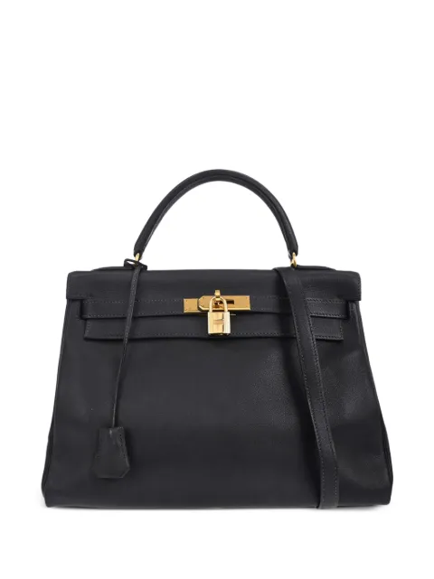 Hermès Pre-Owned 1998 32 Kelly Gulliver-leather tote bag Blue 126494