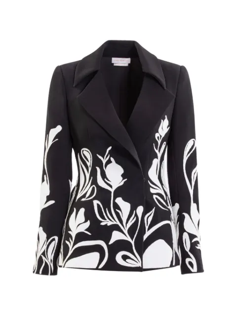 Saiid Kobeisy laser cut tailored suit Black RTDWSS26JA021