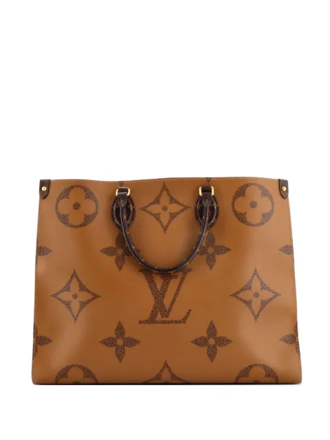 Louis Vuitton Pre-Owned OnTheGo Reverse Monogram Giant GM tote bag Brown 8E5AUGZ476OFY7N8