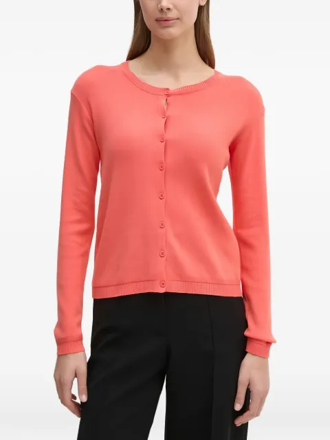 Benetton button cardigan Orange 1091D5558
