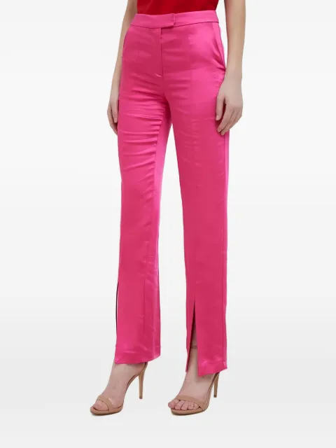 Benetton leg-slit trousers Pink 40V4DF03T