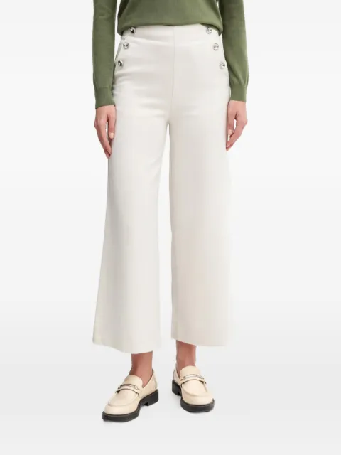 Benetton button-detail trousers White 44T0DF0B3