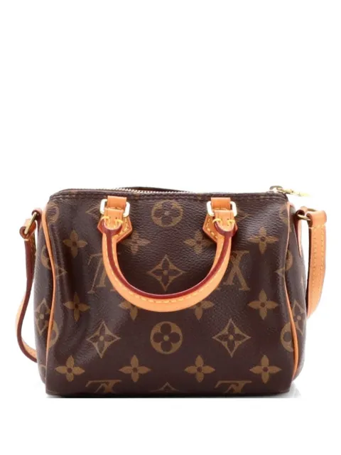 Louis Vuitton Pre-Owned Speedy Bandouliere Bag Monogram Canvas Nano crossbody bag Brown 5LDOIEHZLQOBB9GW