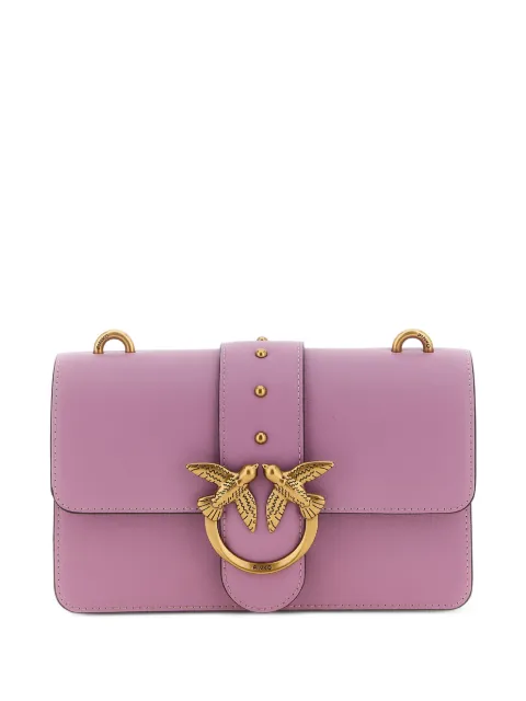 PINKO Love Bag One small crossbody bag in leather Purple 105856A0F1