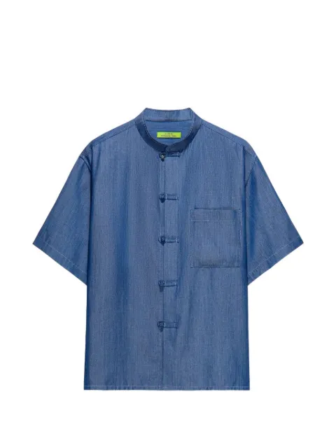 Shanghai Tang short-sleeve shirt Blue Z2MRB346DM