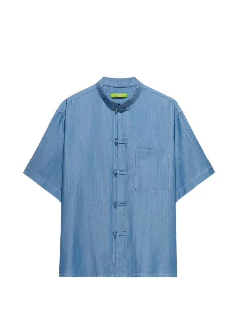 Shanghai Tang short-sleeve shirt Blue Z2MRB346DZ