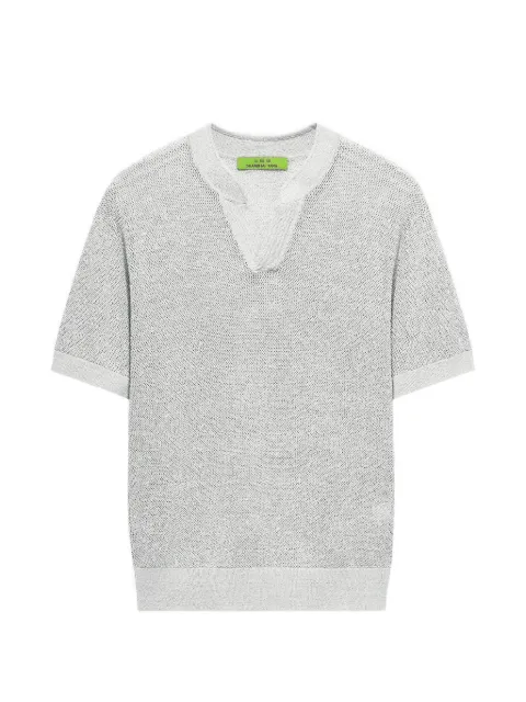 Shanghai Tang V-neck T-shirt Neutrals Z3MRG344GY