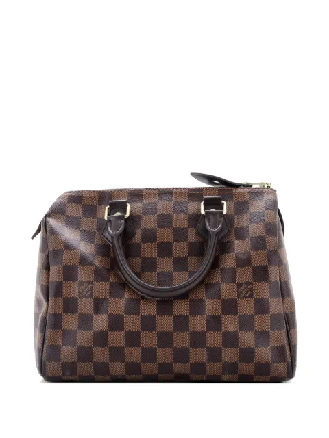 Louis Vuitton Pre-Owned Vavin Chain Wallet NM Damier with Leather crossbody bag Brown RPJQ8E1CKV7YCPBT