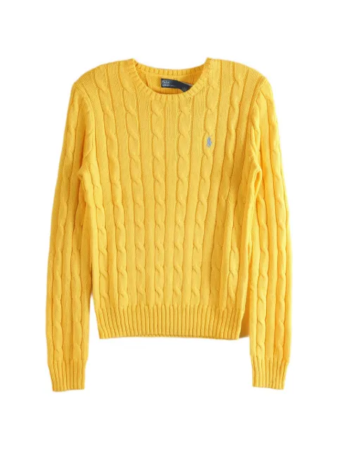 Polo Ralph Lauren cable-knit crew-neck sweater Yellow 211971869507