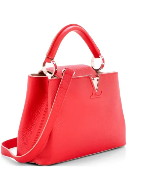 Louis Vuitton Pre-Owned Capucines Bag Leather BB satchel Red M9QGOL4DOQOOB0XM