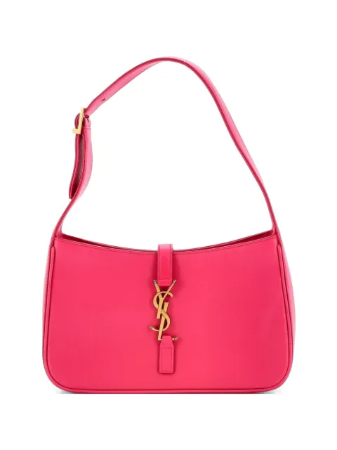Saint Laurent Pre-Owned Le 5 a 7 Leather Small hobo bag Pink 5HMWTZ59YRKKKVY5
