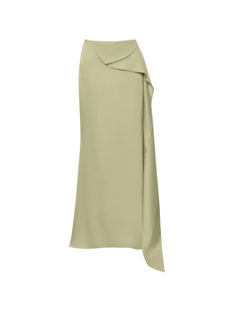 Baobab Lorena asymmetric slit maxi skirt Green 6431166