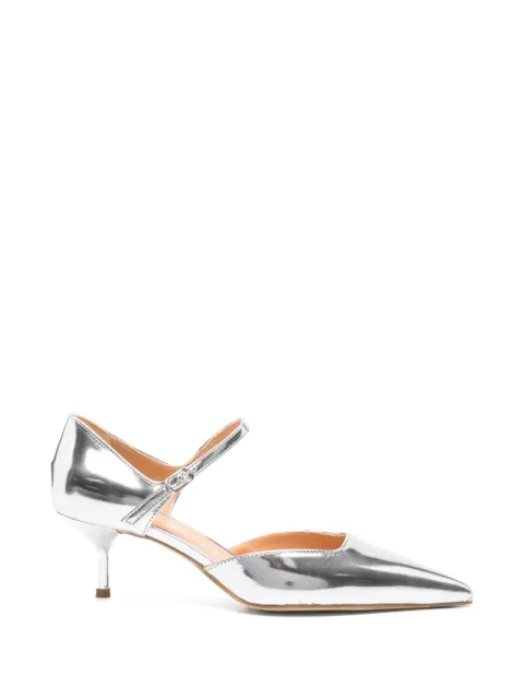The Seller leather pumps Silver SE3005