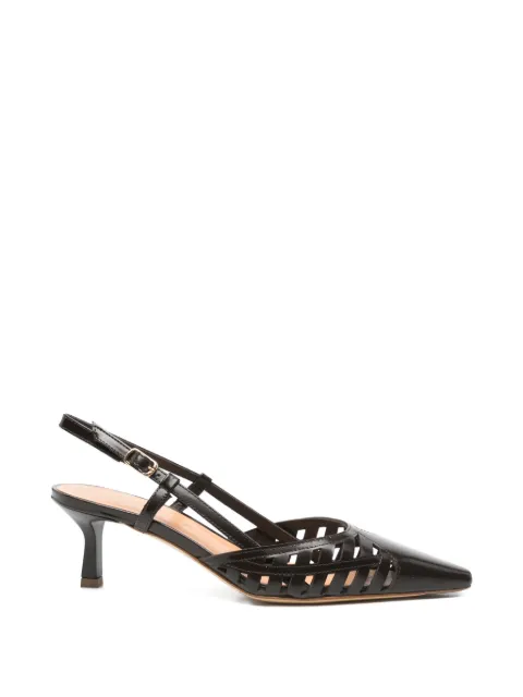 Julie Dee woven slingback pumps Brown ME638